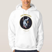 Gleiten durch die Galaxy Unisex Retro Hoodie (Vorderseite)