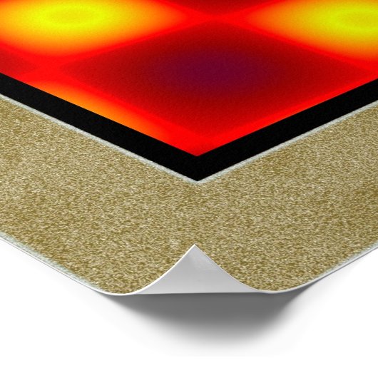 Gleitende optische Illusion Poster (Ecke)