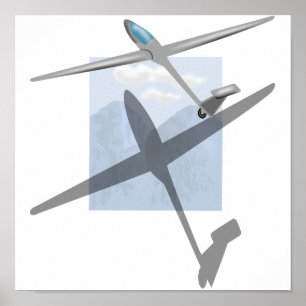 Gleitener Leinwanddruck Poster