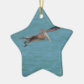 Gleitener Pelikan Keramikornament (Links)