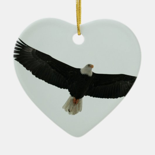 Gleitener Weißkopfseeadler Keramik Ornament (Vorne)