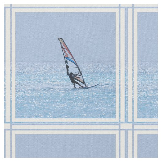 Gleitener Windsurfer Stoff (Nahaufnahme)