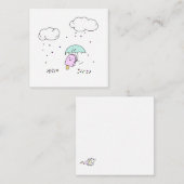 Gleitkommazahlkarte Mitteilungskarte (Vorne/Hinten)