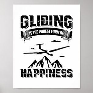 Gleitpiloten   Thermal Gliders Glide Geschenkideen Poster