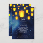 Gleitschienen, Hochzeitsdetails Einladung (Vorne/Hinten)