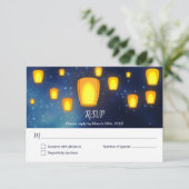 Gleitschirm-Hochzeitsreaktion-UAWG Einladung (Stehend Vorderseite)