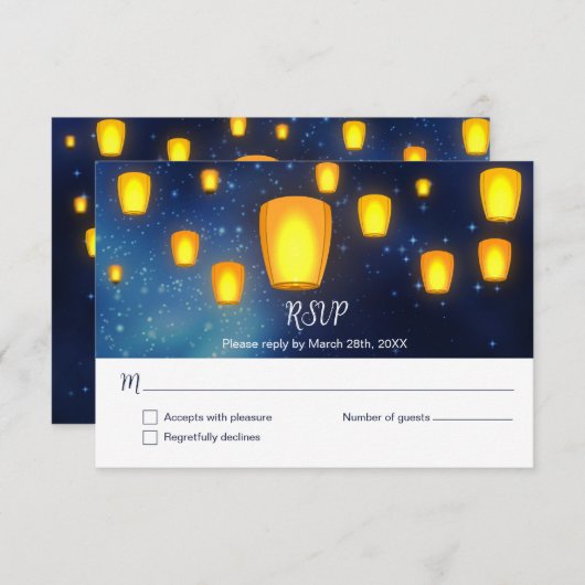 Gleitschirm-Hochzeitsreaktion-UAWG Einladung (Vorne/Hinten)