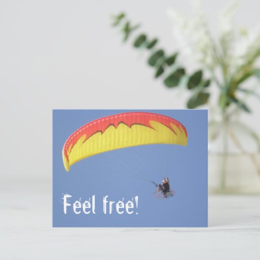 Gleitschirm Postkarte (Stehend Vorderseite)