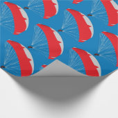 Gleitschirmentwurf Geschenkpapier (Ecke)