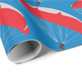 Gleitschirmentwurf Geschenkpapier (Rolleneckpunkt)