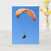 Gleitschirmfliegen Karte (Gelbe Blume)
