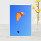 Gleitschirmfliegen Karte (Gelbe Blume)