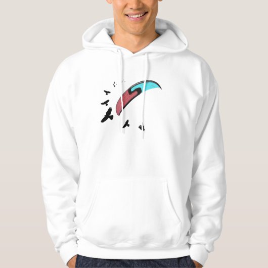 Gleitschirmfliegen mit Bussard Hoodie (Vorderseite)