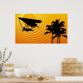 Gleitschirmfliegen Poster (Küche)