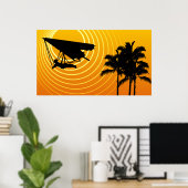 Gleitschirmfliegen Poster (Heimbüro)