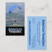 Gleitschirmfliegen-Visitenkarte Visitenkarte (Vorne/Hinten)