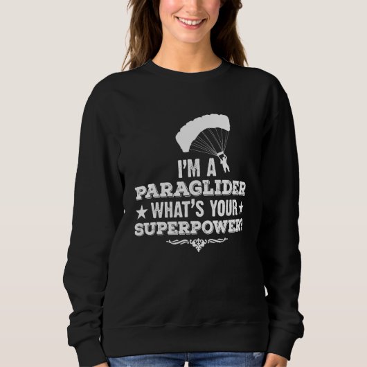 Gleitschirmflieger Sweatshirt (Vorderseite)