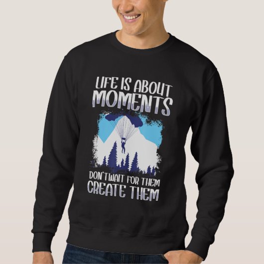 Gleitschirmflieger Sweatshirt (Vorderseite)