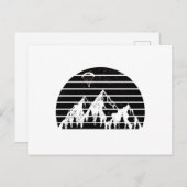 Gleitschirmgebirge | Geschenkgutscheine für Luftsp Postkarte (Vorne/Hinten)