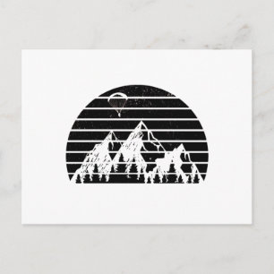 Gleitschirmgebirge Geschenkgutscheine für Luftsp Postkarte