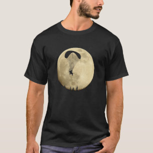 Gleitschirmjäger mit Vollmond T-Shirt