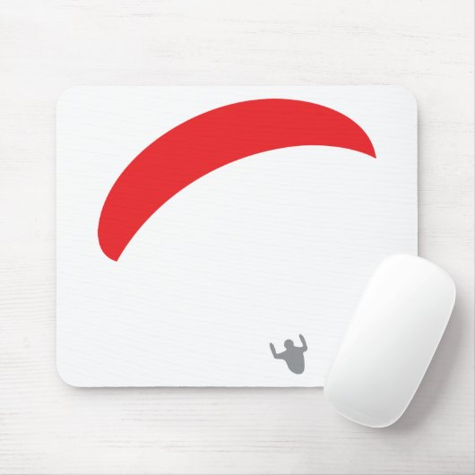 Gleitschirmrot - Gleitschirmfliegen Mousepad (Mit Mouse)