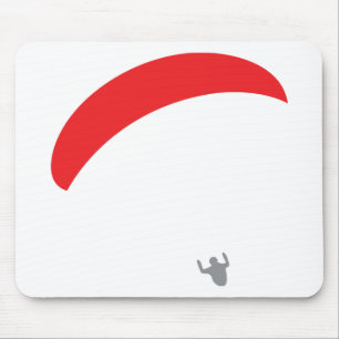 Gleitschirmrot - Gleitschirmfliegen Mousepad