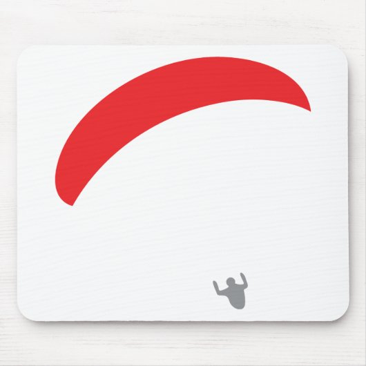 Gleitschirmrot - Gleitschirmfliegen Mousepad (Vorne)