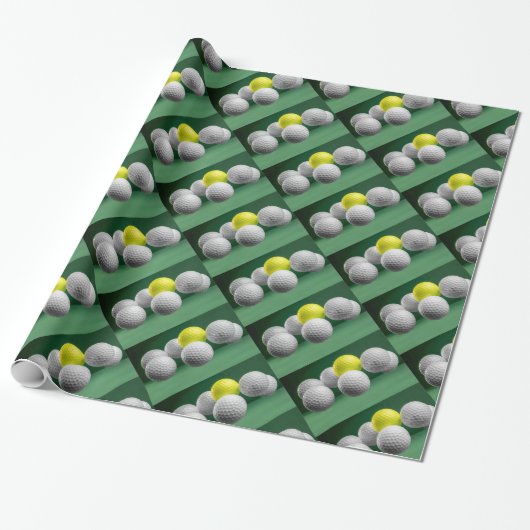 Gleitschutzpapier für Golfbälle Geschenkpapier (Ungerollt)