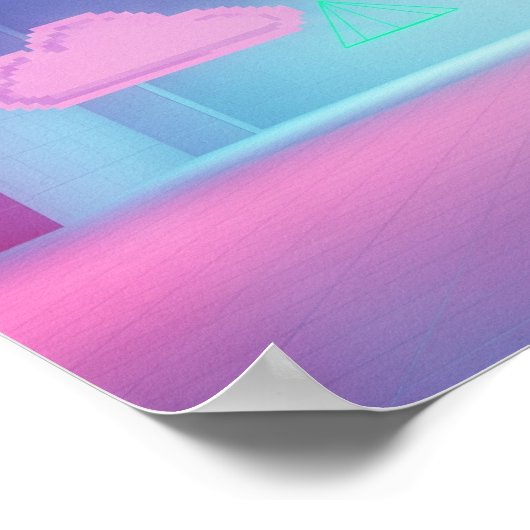 Gleitwelle Poster (Ecke)