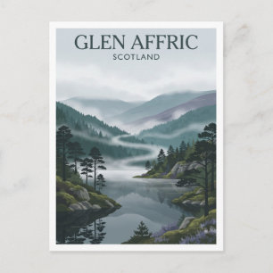Glen Affric Cannich Schottland Postkarte