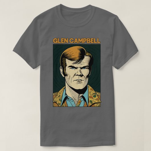 Glen Campbell Retro Style Lüfterdesign T-Shirt (Design vorne)