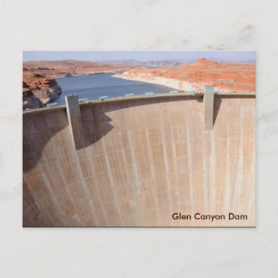 Glen Canyon Dam und Lake Powell Postkarte