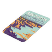 Glen Canyon Lake Powell Vintage Art Magnet (Linke Seite)