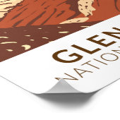 Glen Canyon Navajo Sandstone Vintag Poster (Ecke)