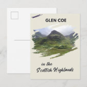 Glen Coe Feiertagspostkarte (Vorne/Hinten)