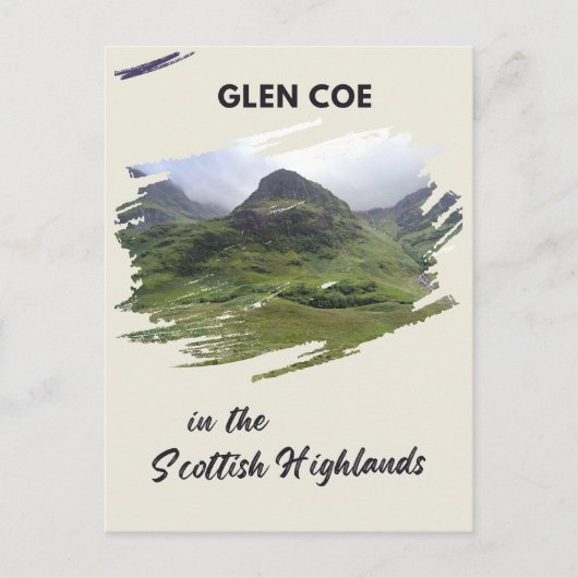 Glen Coe Feiertagspostkarte (Vorderseite)