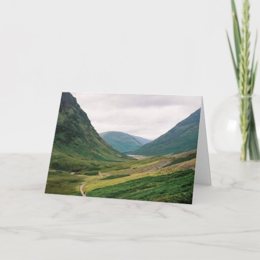 GLEN COE, SCOTLAND CARD KARTE (Vorderseite)