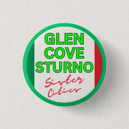 Glen Cove and Sturno - Sister Cities Button
