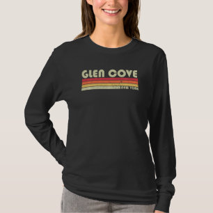 Glen Cove Ny New York Funny City Zuhause Roots Ret T-Shirt