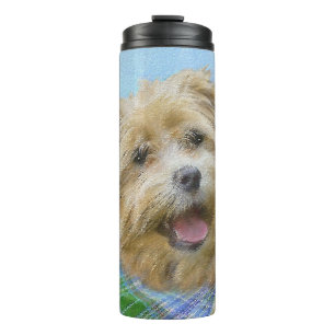 Glen der bildnerischen Malerei - Original Hunde Ku Thermosbecher