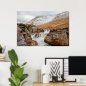Glen Etiv Wasserfall Poster (Heimbüro)