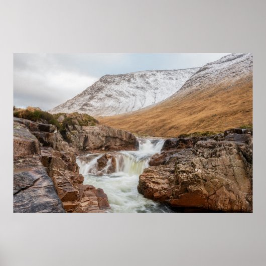 Glen Etiv Wasserfall Poster (Vorne)