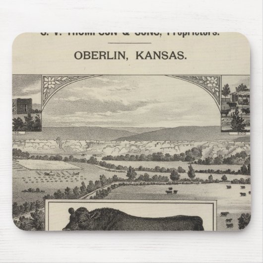 Glen Galloway Ranch, Oberlin, Kansas Mousepad (Vorne)