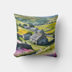 "Glen Garlands" Landschaft Yorkshire Dales Scene Kissen