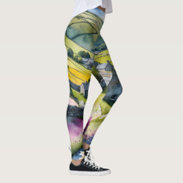 "Glen Garlands" Landschaft Yorkshire Dales Scene Leggings