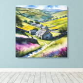 "Glen Garlands" Landschaft Yorkshire Dales Scene Leinwanddruck (Insitu (Holzboden))