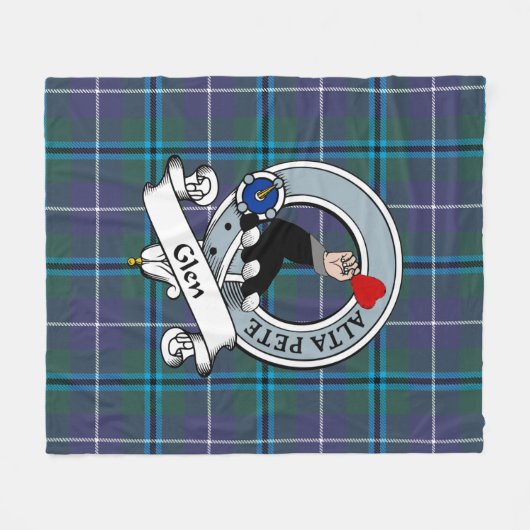 Glen Glen Modern Tartan Kariert Fleecedecke (Vorderseite (Horizontal))