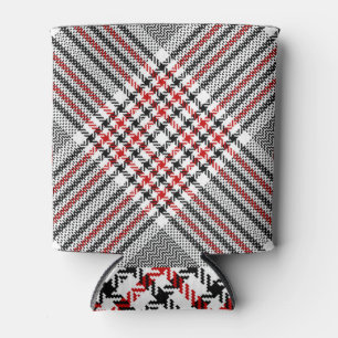 Glen Kariert Red Black Tweed Dosenkühler