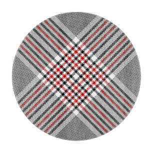 Glen Kariert Red Black Tweed Schneidebrett